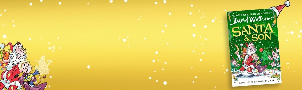 David Walliams Santa and Son book promo