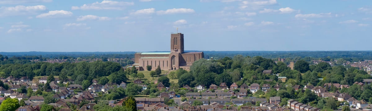 Guildford in Surrey. A great destination to visit for shopping, entertainment and more - travel with South Western Railway