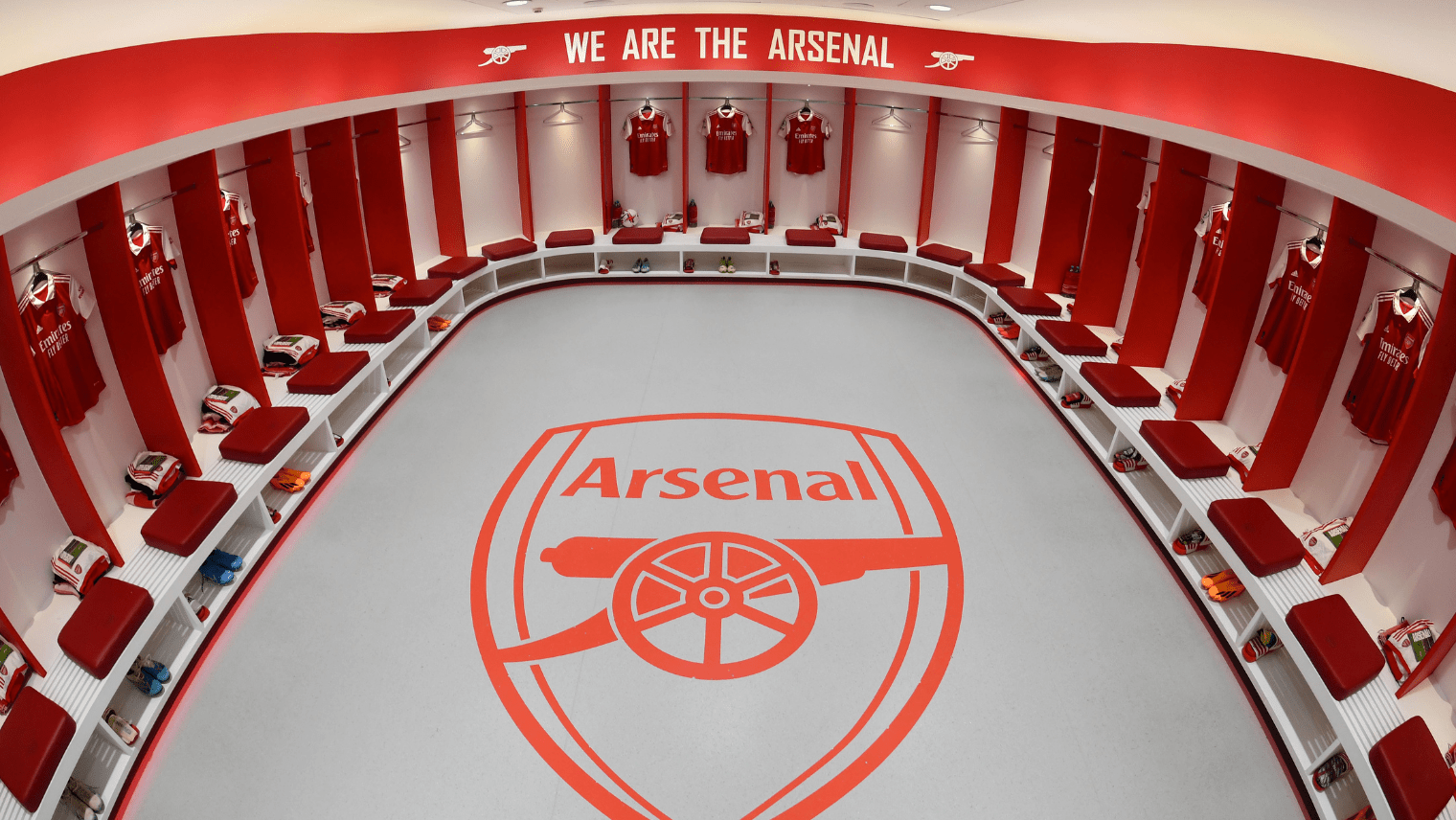 Arsenal Emirates Stadium changing room