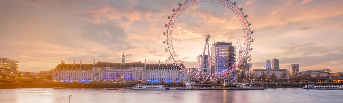 London Eye and County Hall, London