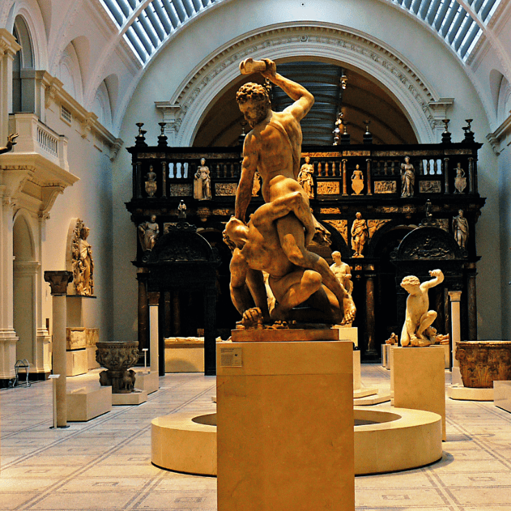 Statues at the Victoria and Albert Museum