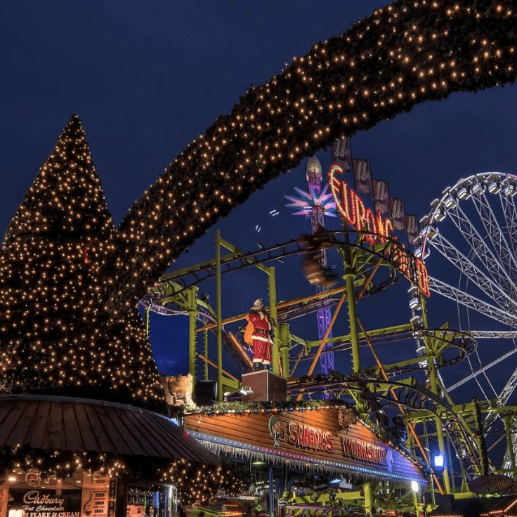 Winter Wonderland at night