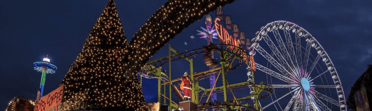 Winter Wonderland at night