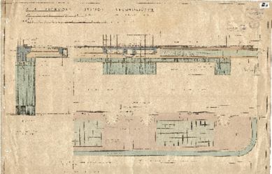 The archive drawing detail of the Glasscrete rooflights st Richmond station. Drawing courtesy of Network Rail Corporate Archive - South Western Railway