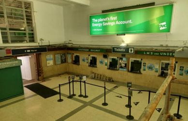 The removal of the modern frieze cladding at Richmond station revealed the original frieze beneath it - South Western Railway