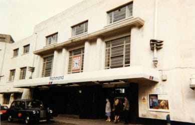 Earlier iteration of the canopy cladding at Richmond station - Network South East - South Western Railway