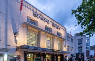 The view in 2025 of Richmond station - South Western Railway