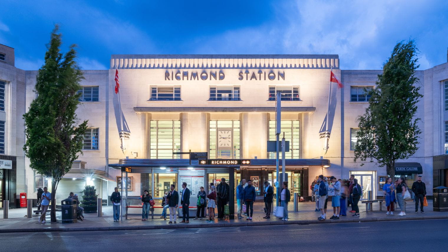 The front of the restored Richmond station - Photograph by Nina Carrington courtesy of the Railway Heritage Trust - South Western Railway