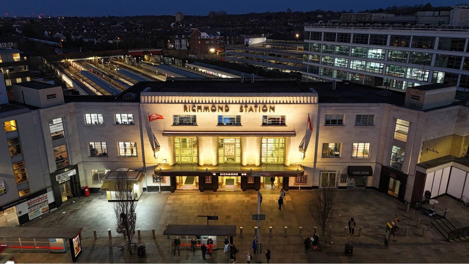 The front of the restored Richmond station - Photograph courtesy of Benedict O'Looney Architects - South Western Railway
