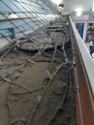 Details of existing perimeter frieze before work began at Richmond station - South Western Railway