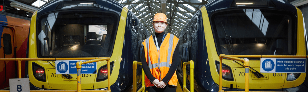 Engineering colleagues at the station I South Western Railway