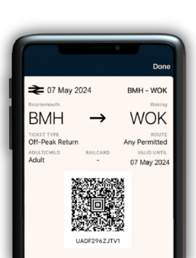 Get Train Tickets on the App