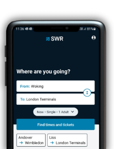 Manage your train journey online