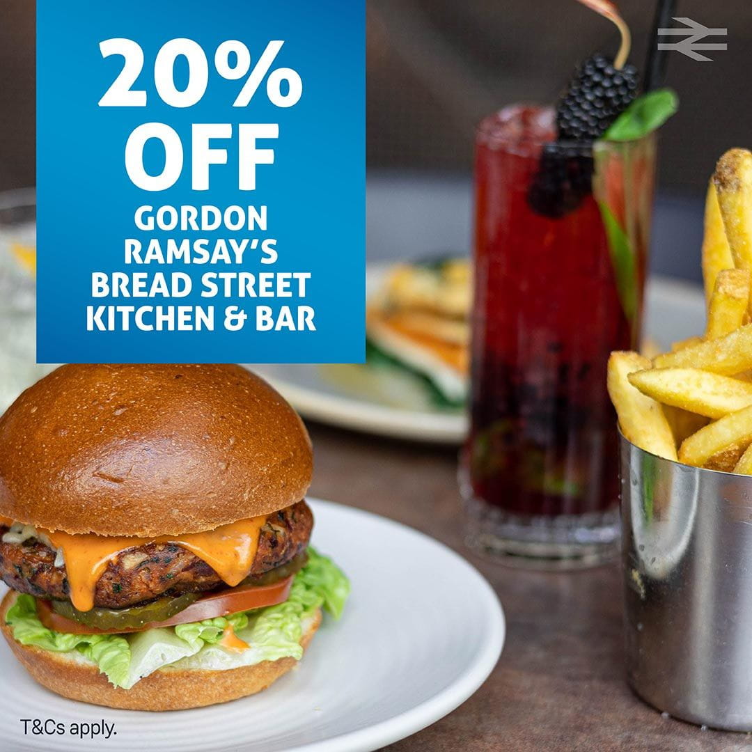 20% off Gordon Ramsay's Bread Street Kitchen & Bar with SWR Rewards