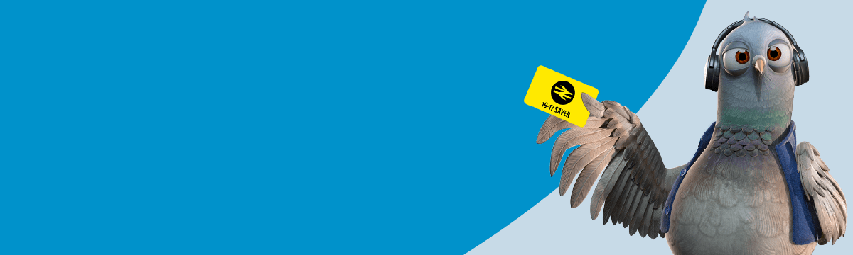 Wes holding a railcard