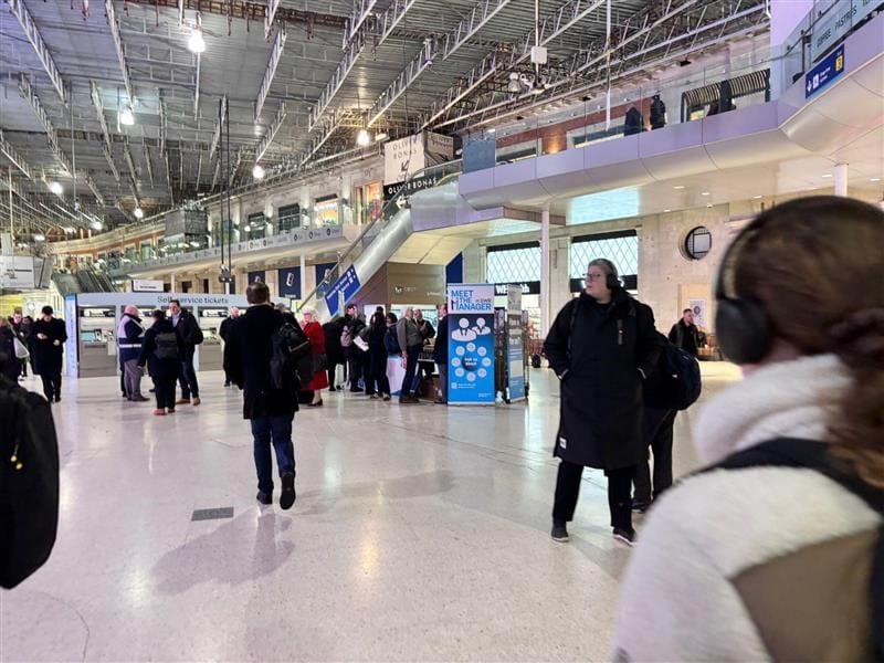 South Western Railway Meet the Manager at Waterloo station winter 2025