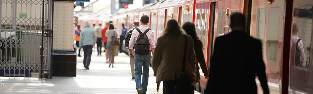 London Waterloo commuters