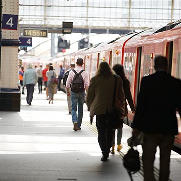 London Waterloo commuters