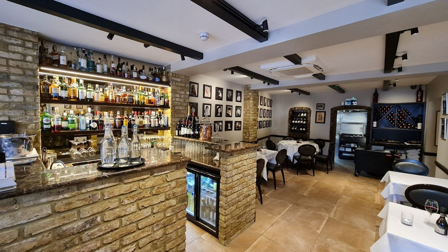 Interior of La Barca ristorante