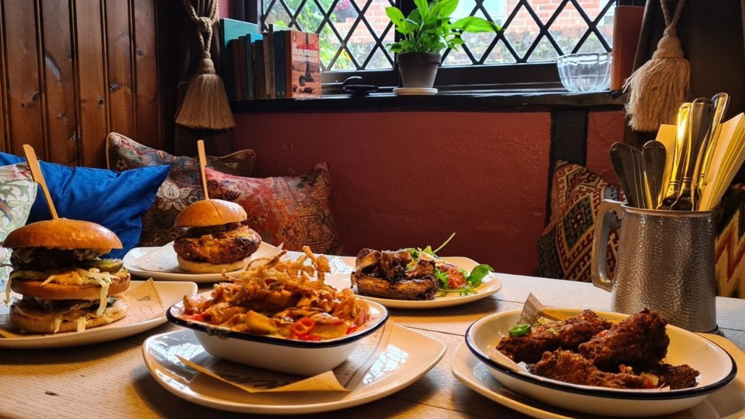 Food served at the King's Arms