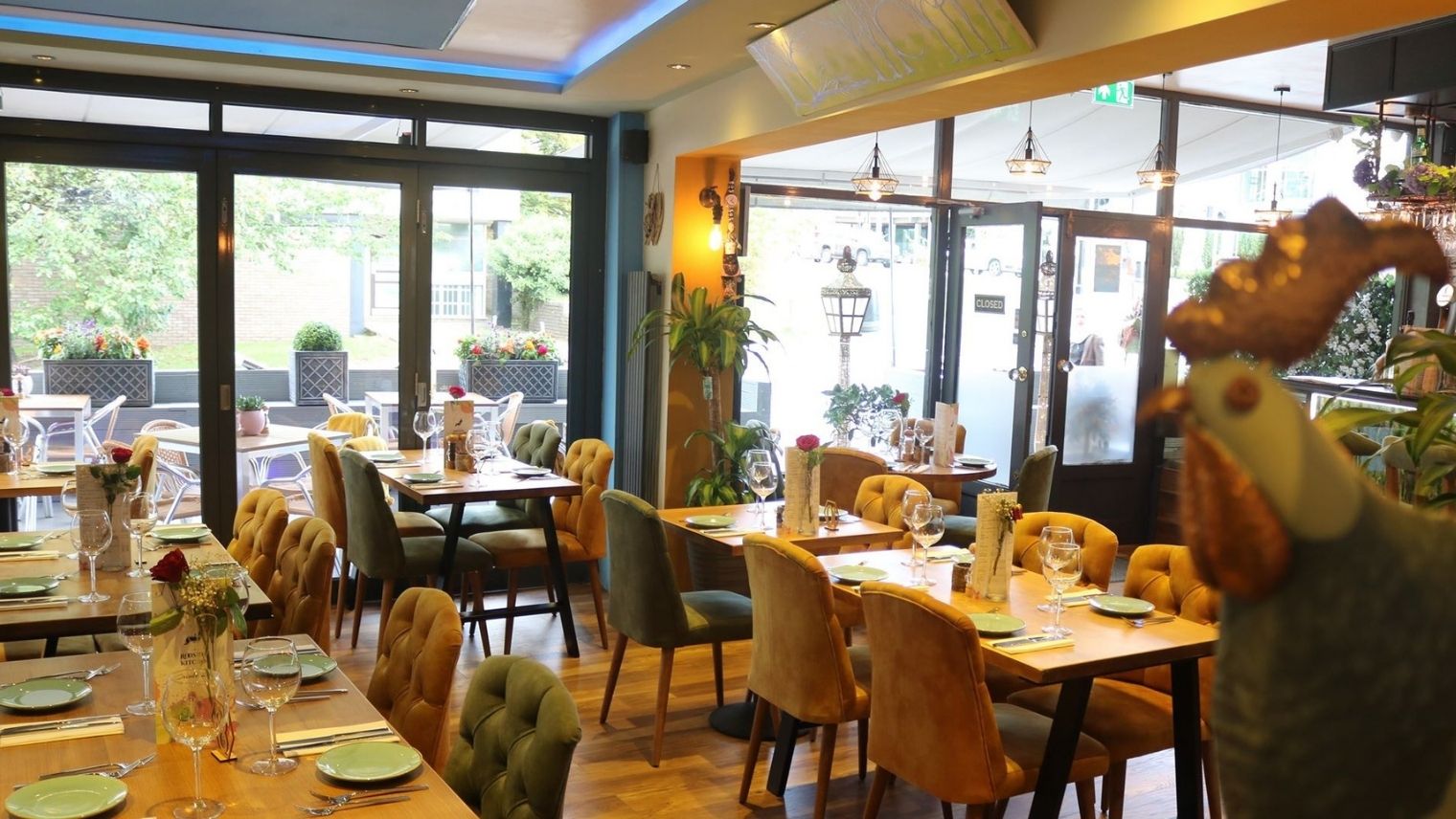 Interior of Rooster's Kitchen restaurant