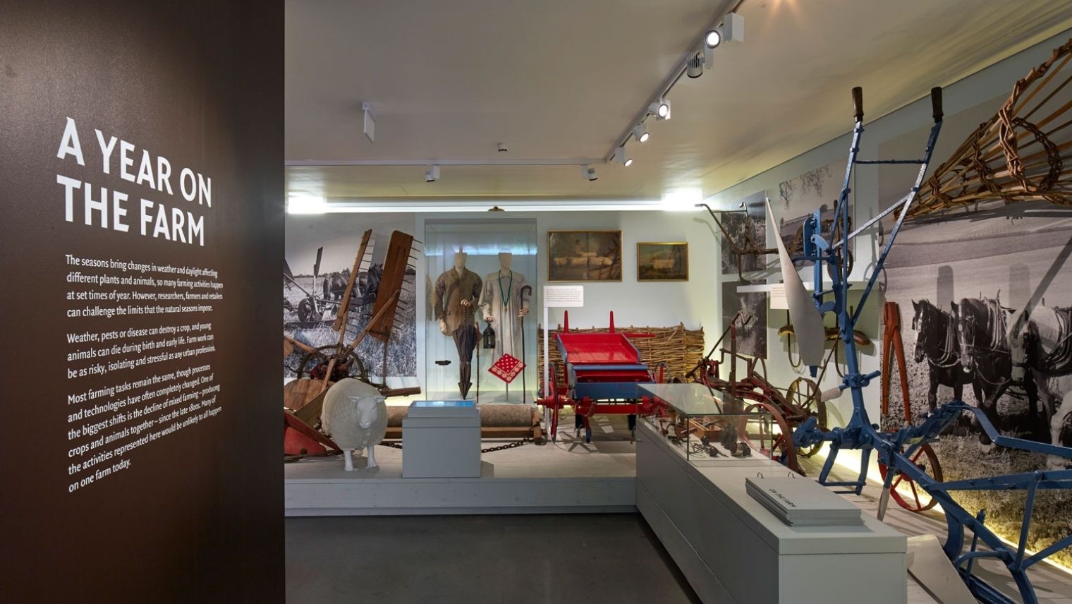Interior and exhibit of the Museum of English Rural Life
