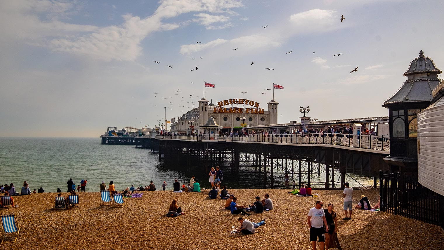 Brighton beach and pier