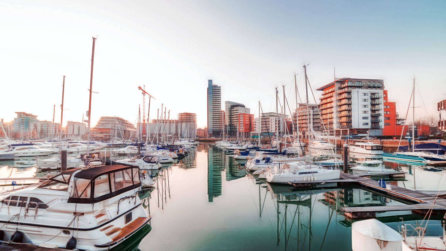 Southampton marina landscape
