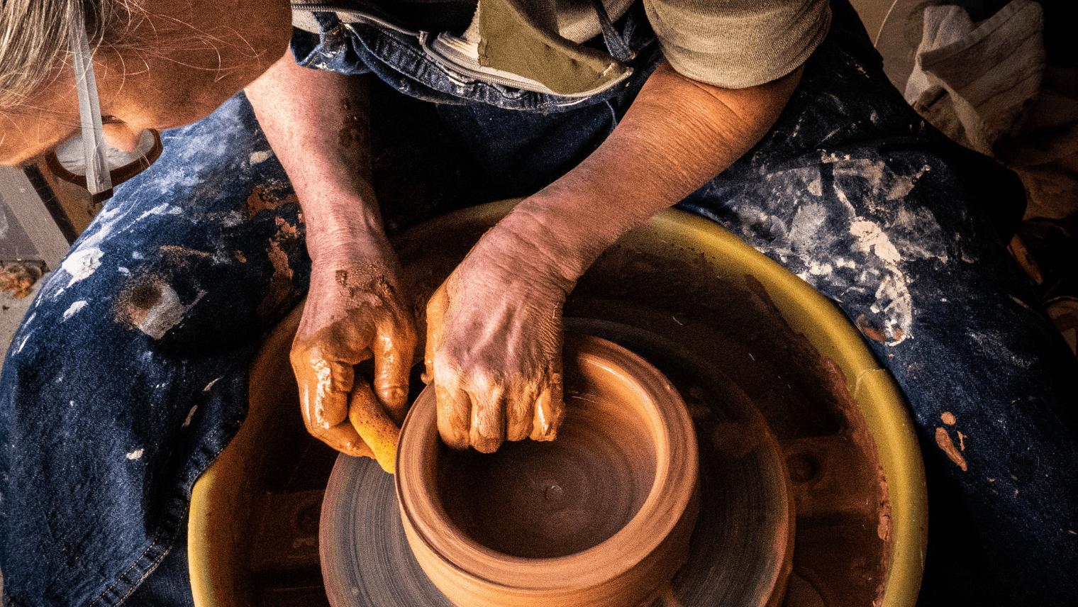 A person doing pottery I South Western Railway