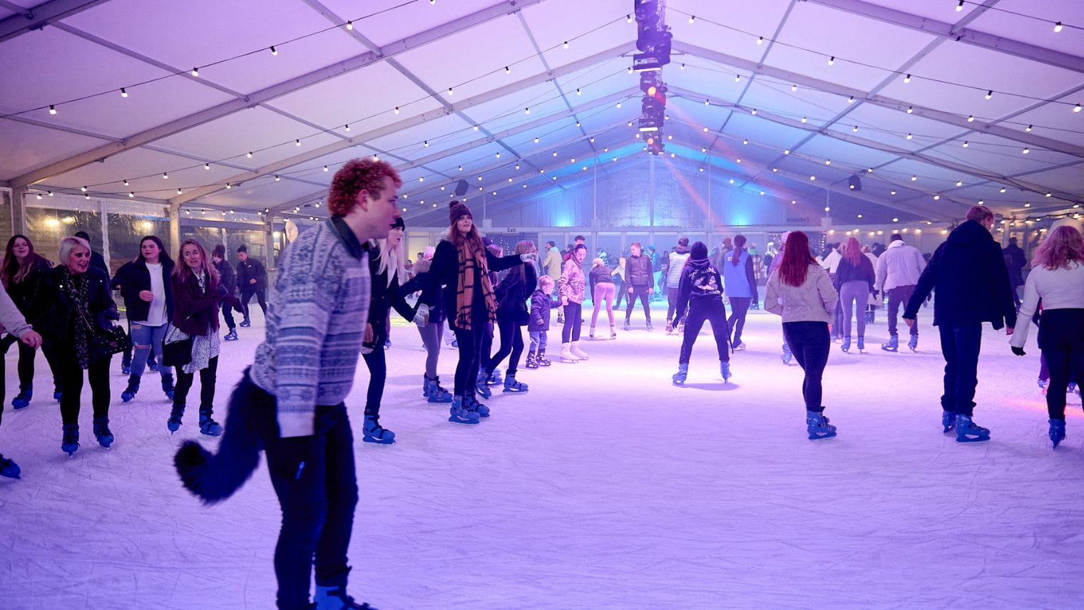 People ice skating