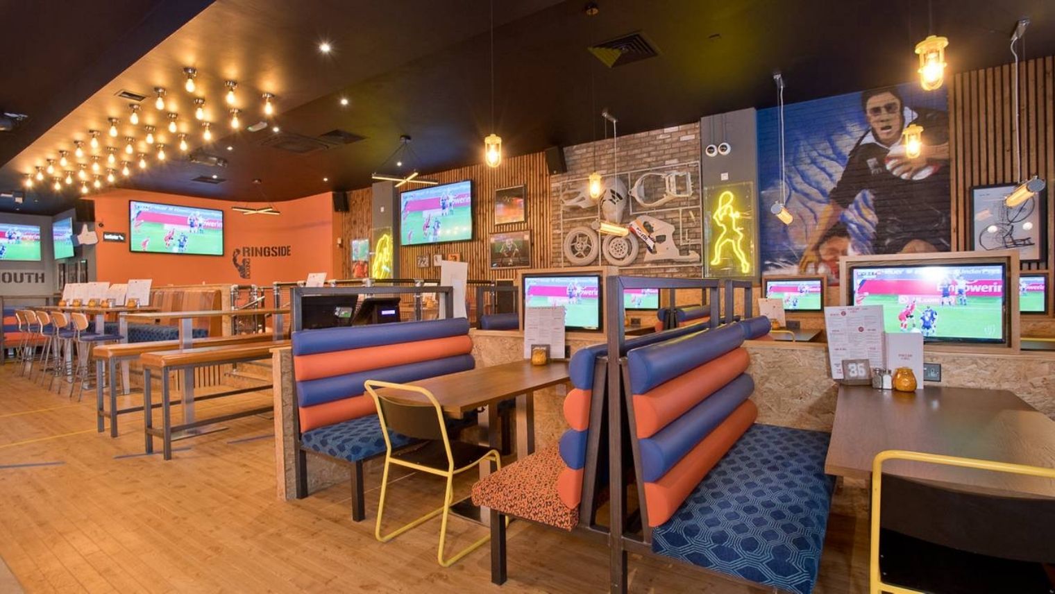 Interior of the Sports Bar & Grill, Clapham