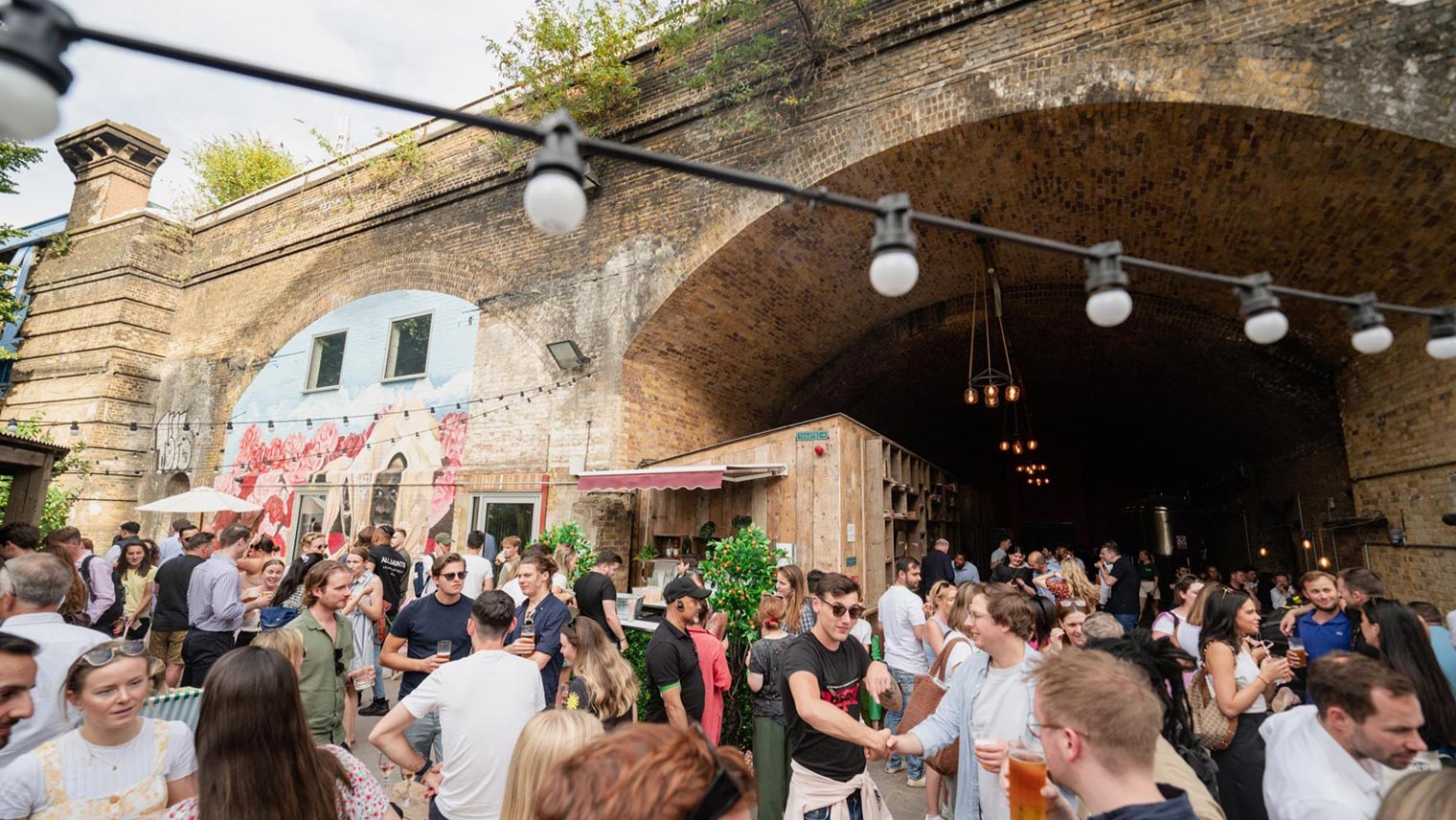 Flat Iron Square with people enjoying their spare time