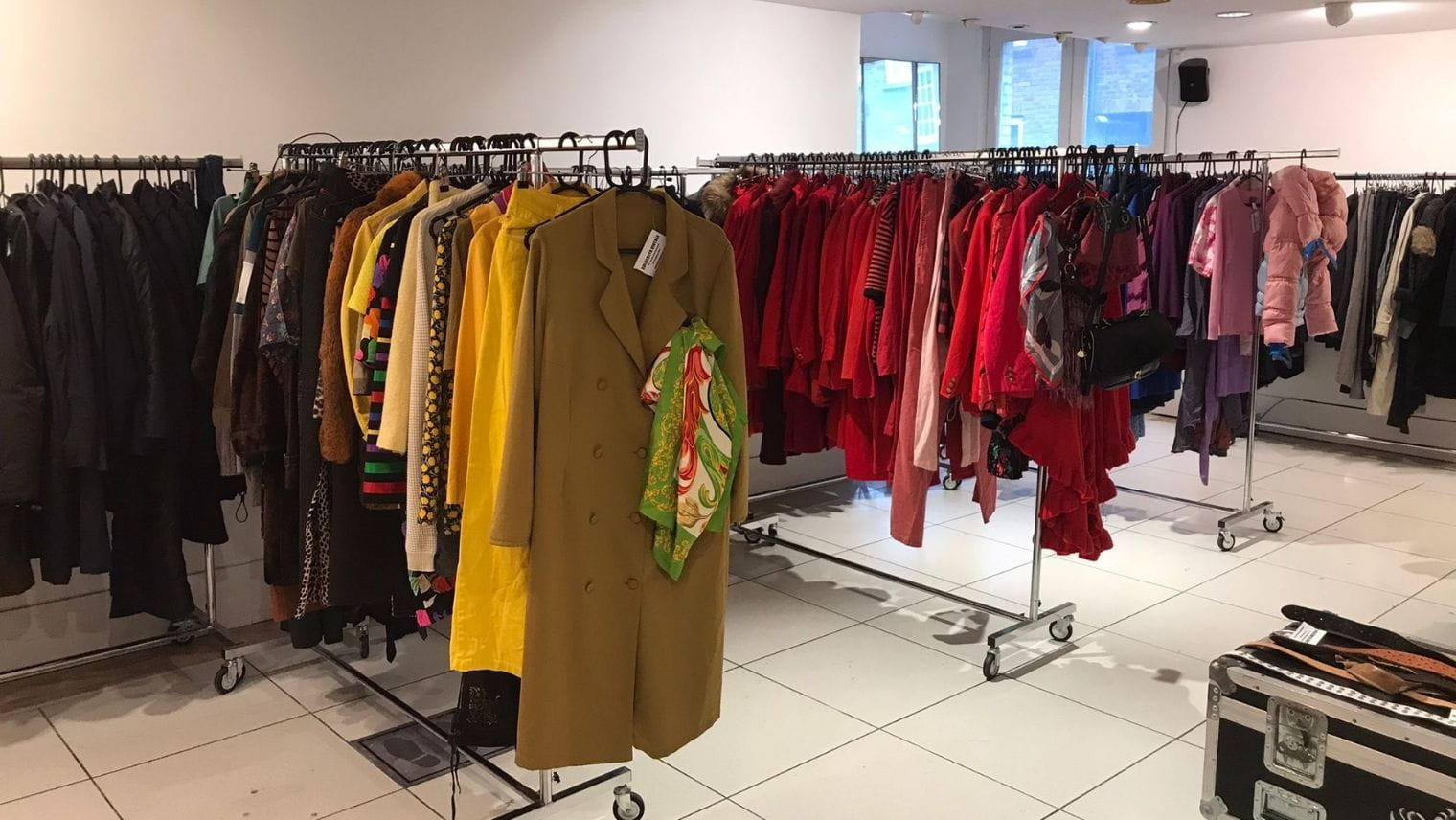 Clothing racks in Goldsmith Vintage