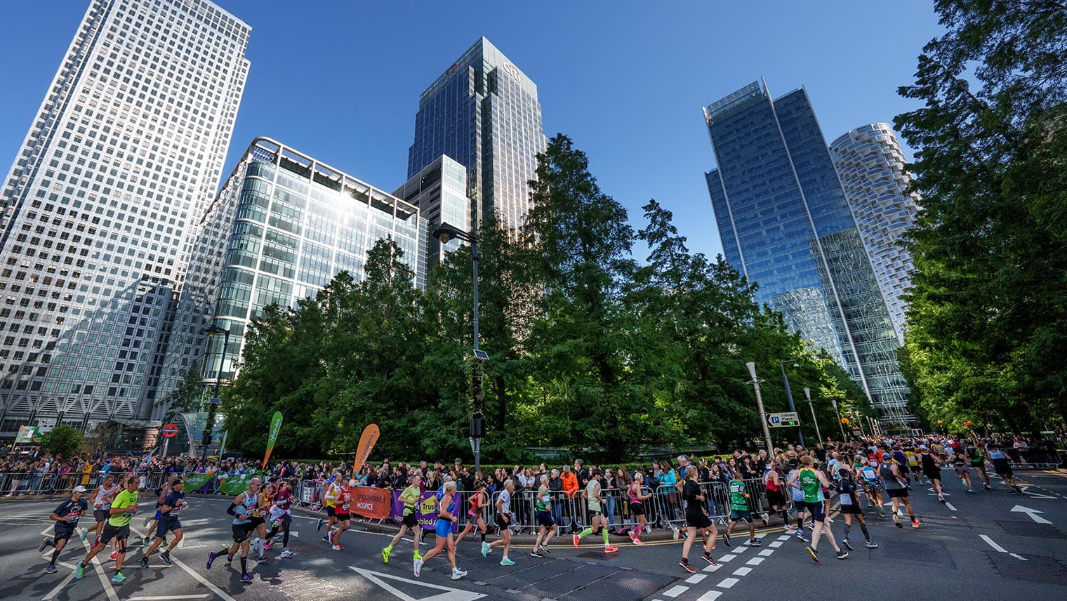 London Marathon Canary Wharf