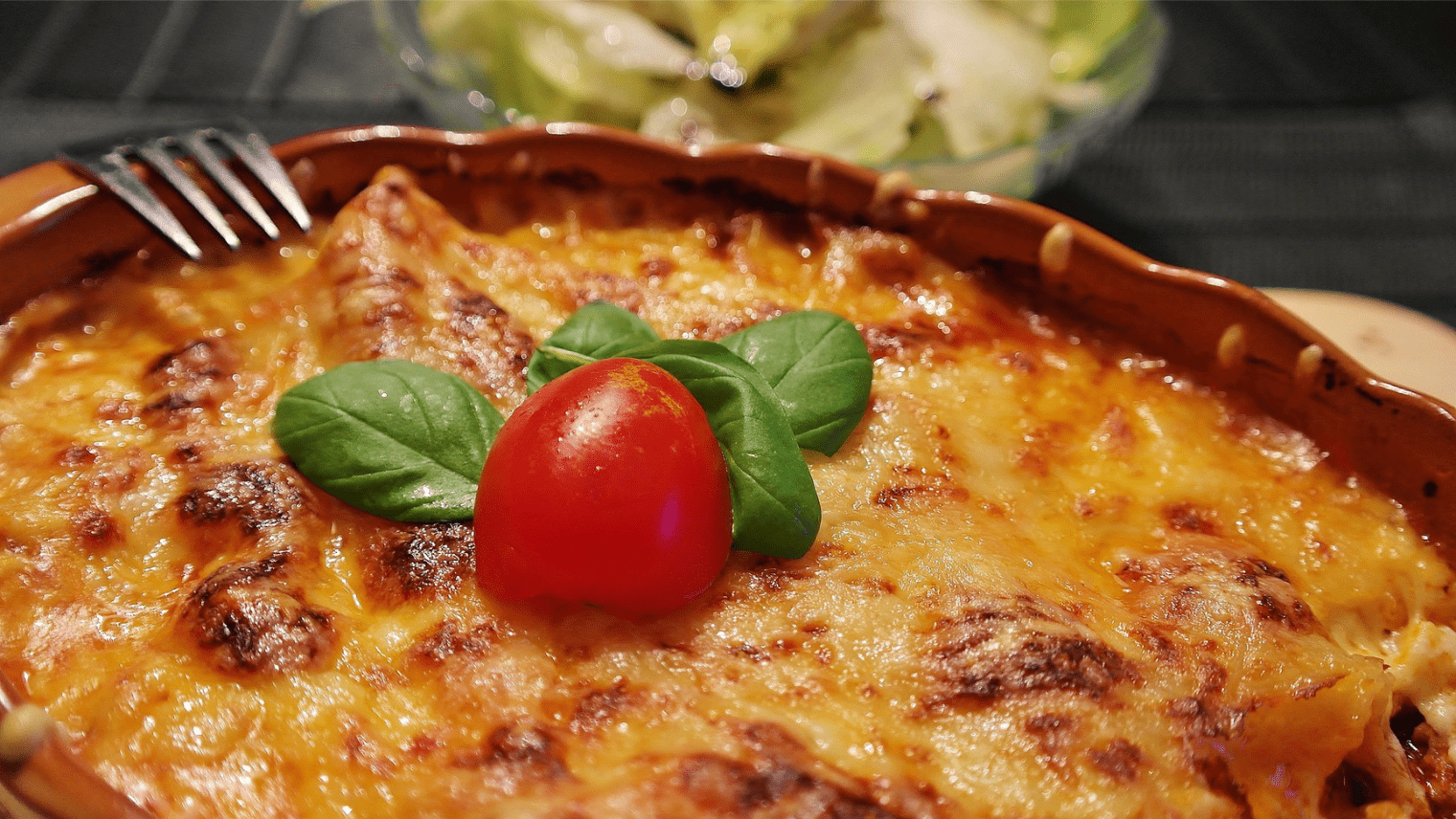 Lasagne in a dish
