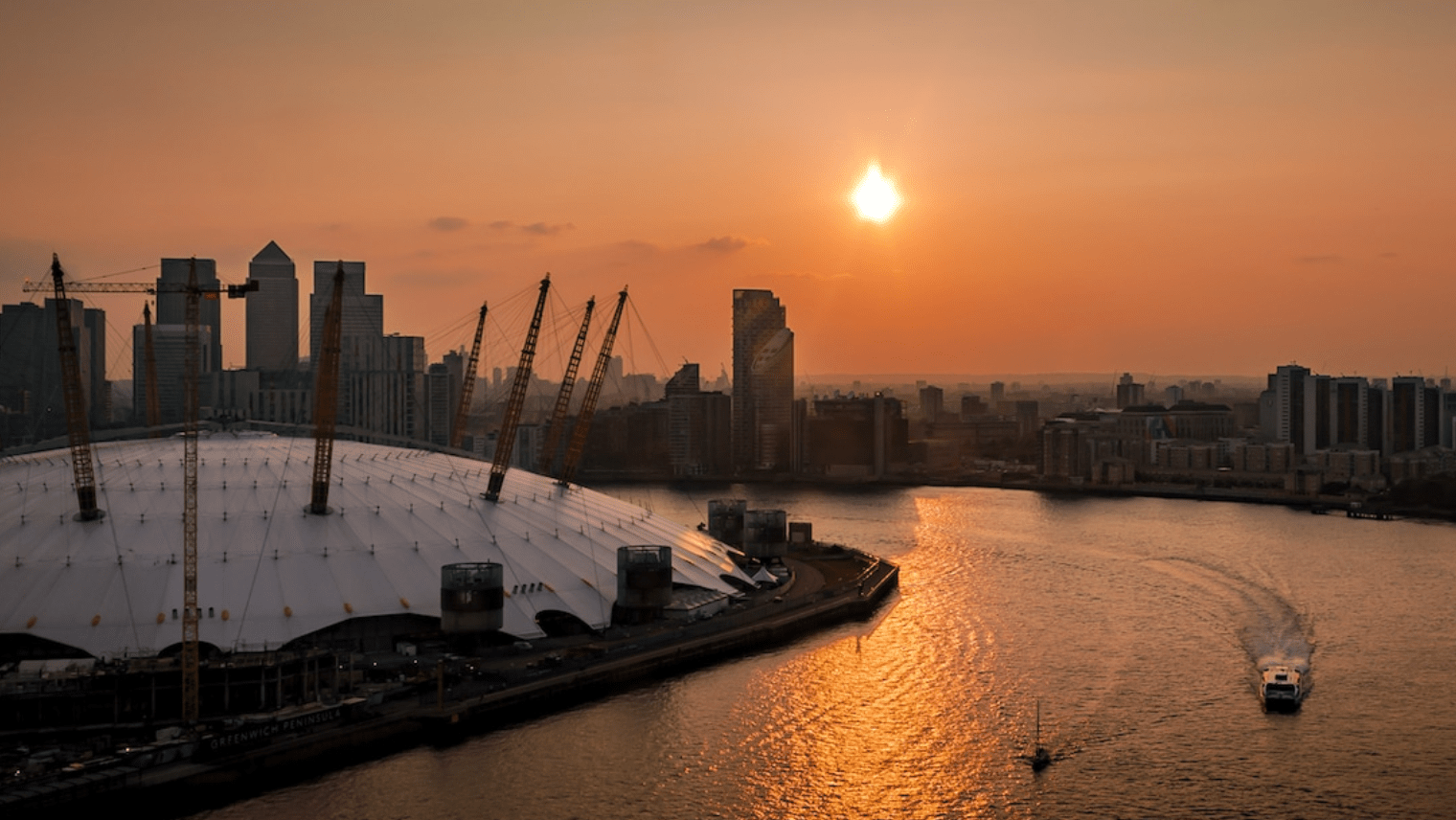 o2 arena sunset
