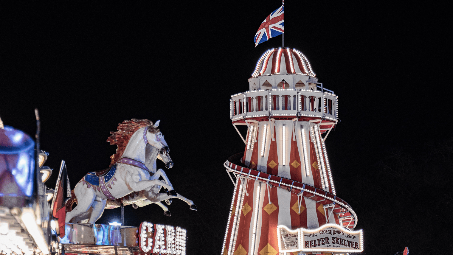 Winter Wonderland rides at night