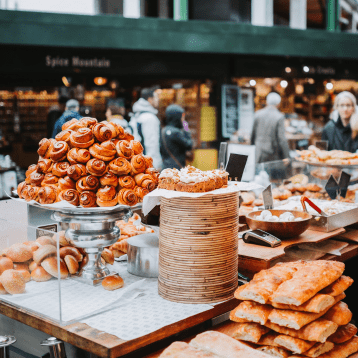 Street food market food