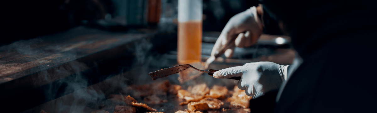 Street food market food