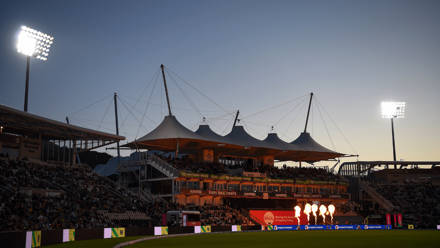 Utilita Bowl cricket pitch