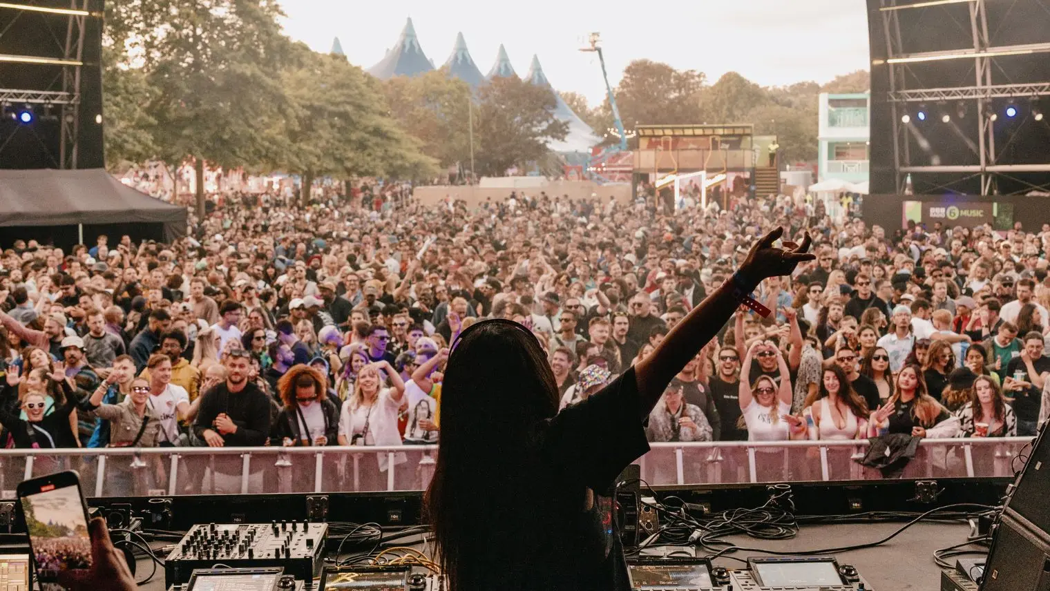 Filed Day festival performer on stage