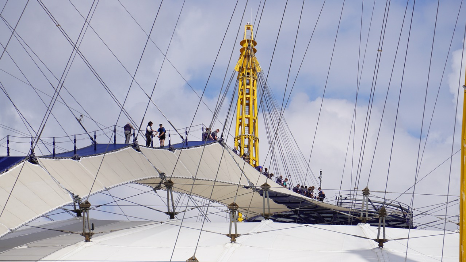 The top of the O2 in London I South Western Railway