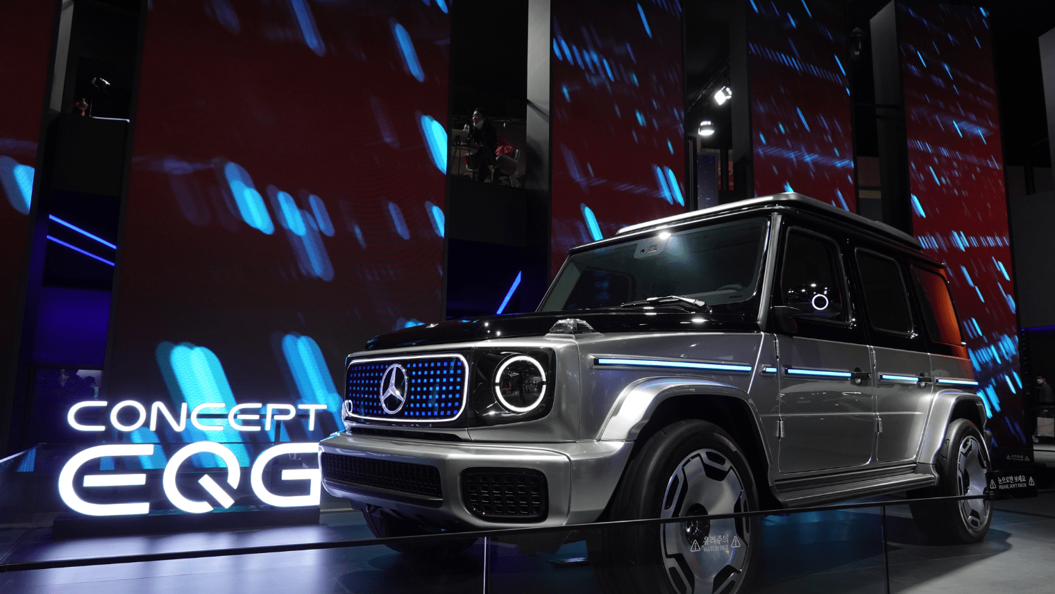 Mercedes at a car show