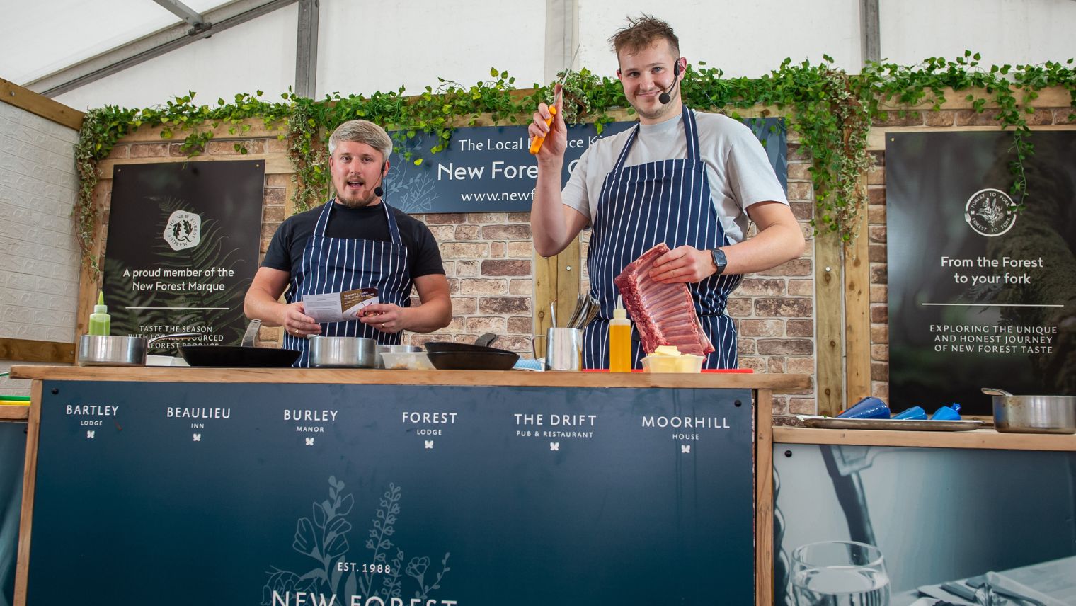 New Forest County show food stand