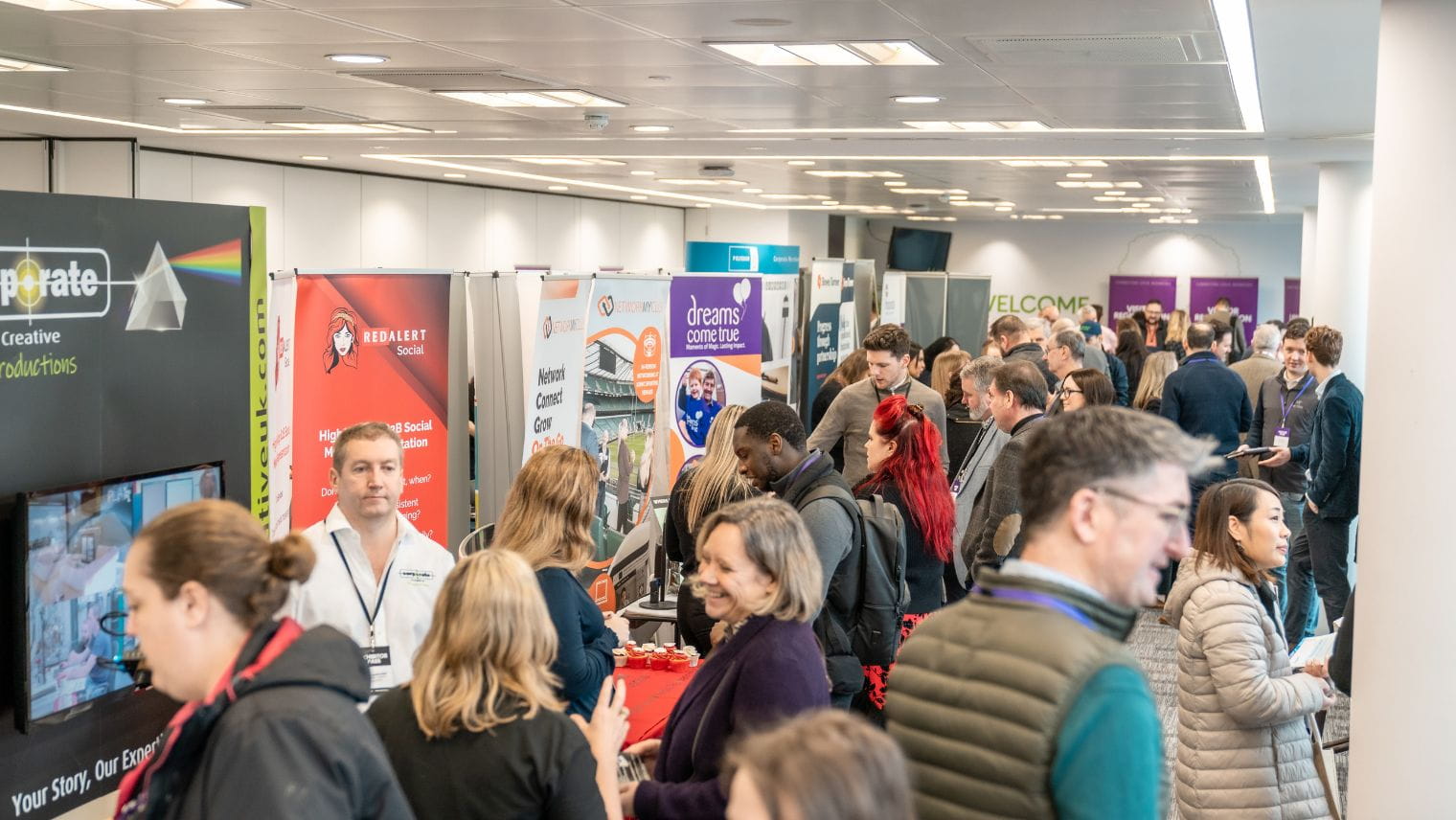 People at a business expo