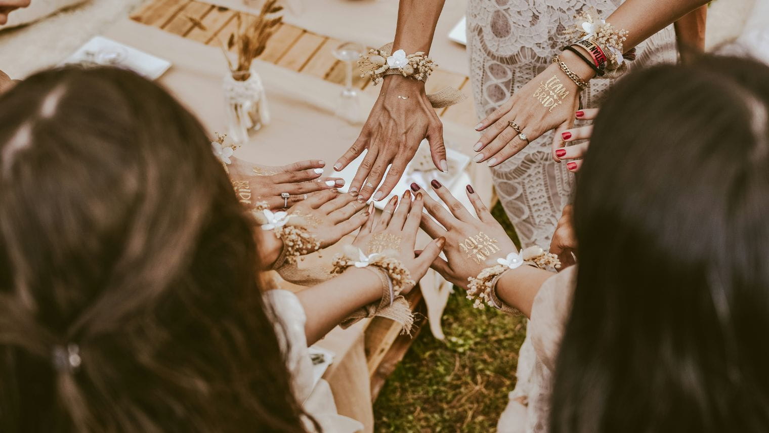 A group of girls at a hen party