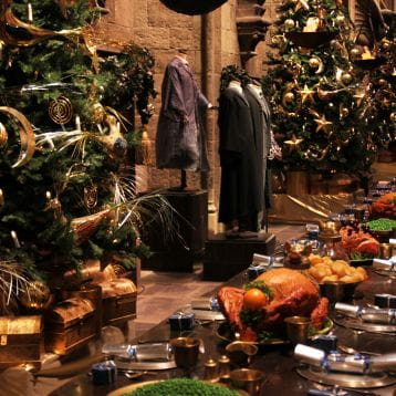Hogwarts in the snow dinner table 