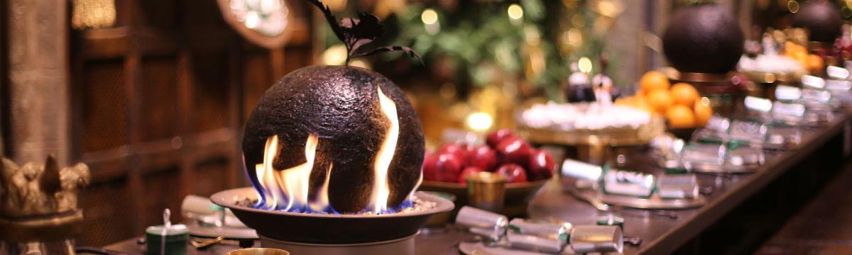 Hogwarts in the snow dinner table 