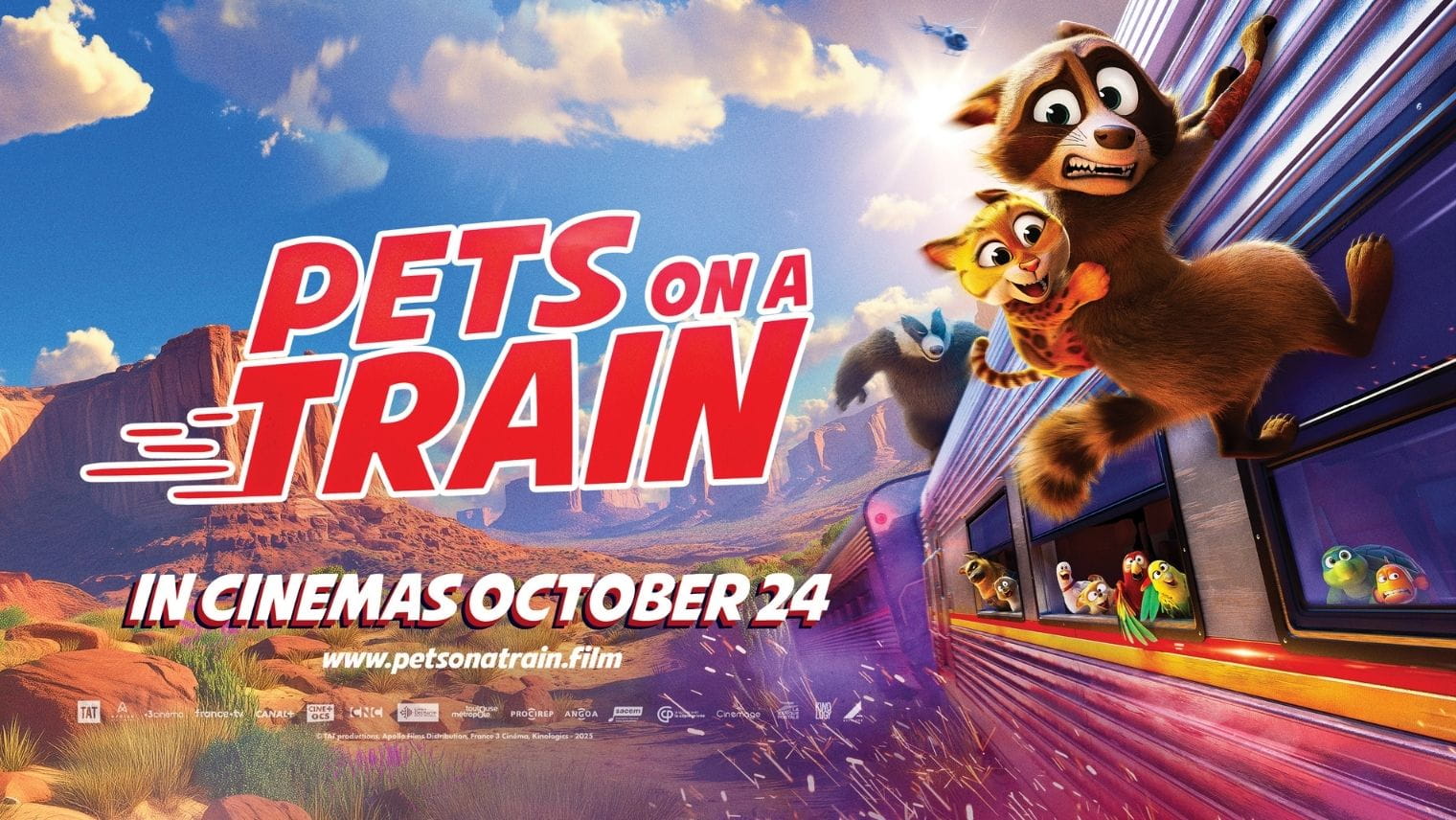 Pets on a train promo