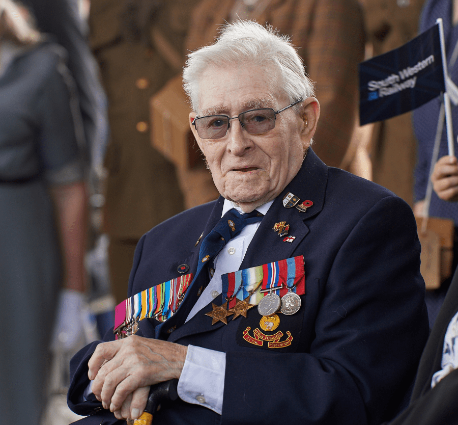 Artificer Jimmy Ockendon at Portsmouth Harbour station